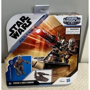Star Wars Mission Fleet Mandalorian Hover E-Web Cannon Figure Set F3794 Hasbro